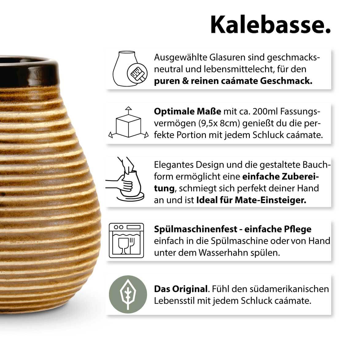 Mate set for 2 pottery