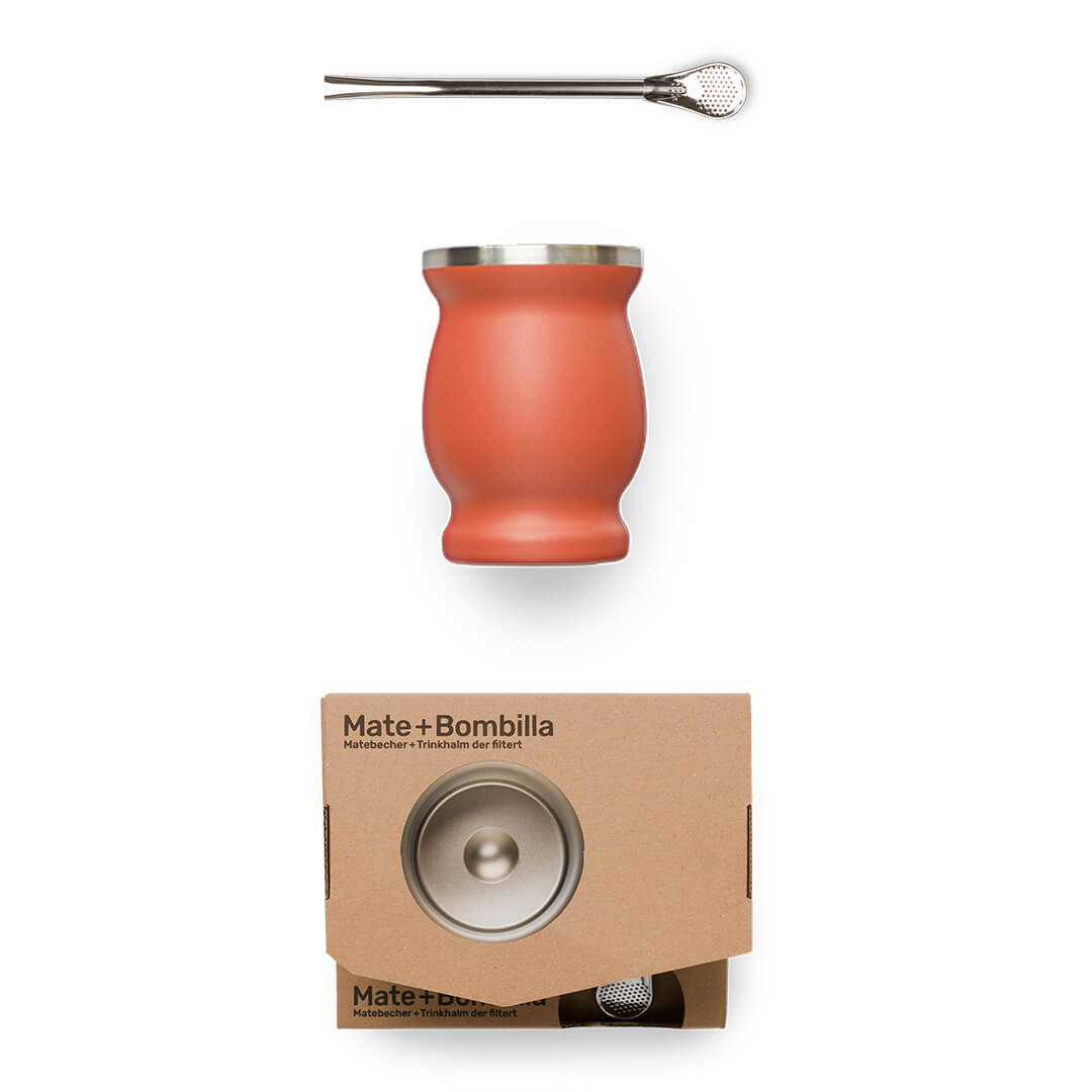Stainless Steel Mate + Bombilla