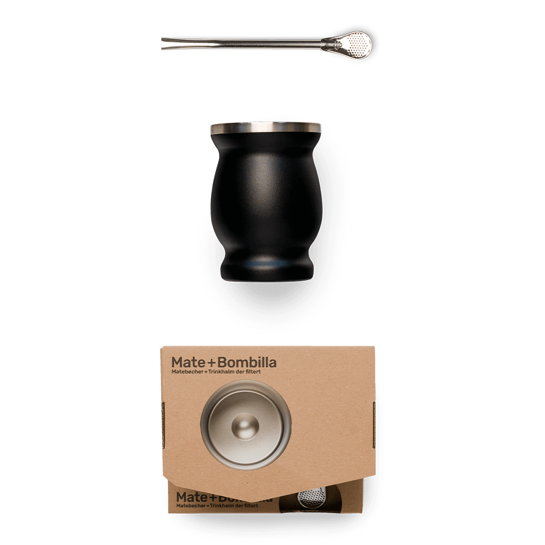 Stainless Steel Mate + Bombilla