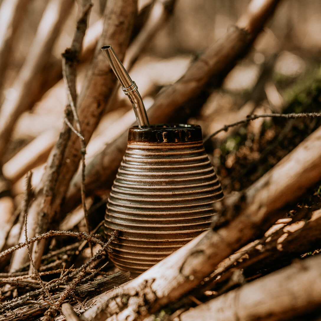 Mate set for 2 pottery