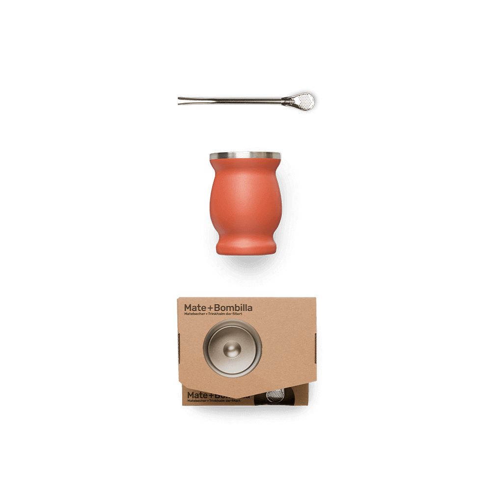 Stainless Steel Mate + Bombilla