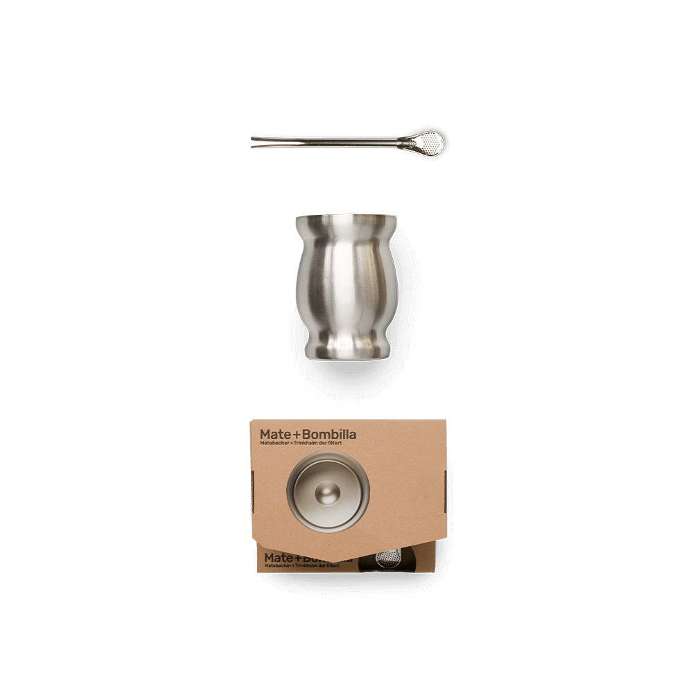 Stainless Steel Mate + Bombilla