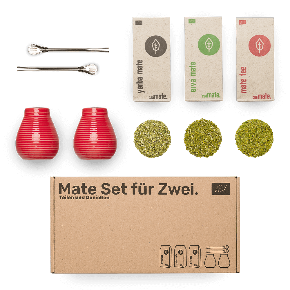 Mate set for 2 pottery