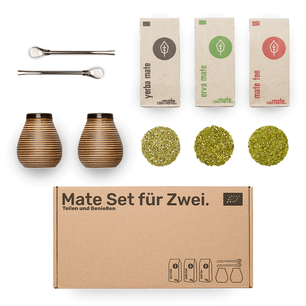 Mate set for 2 pottery