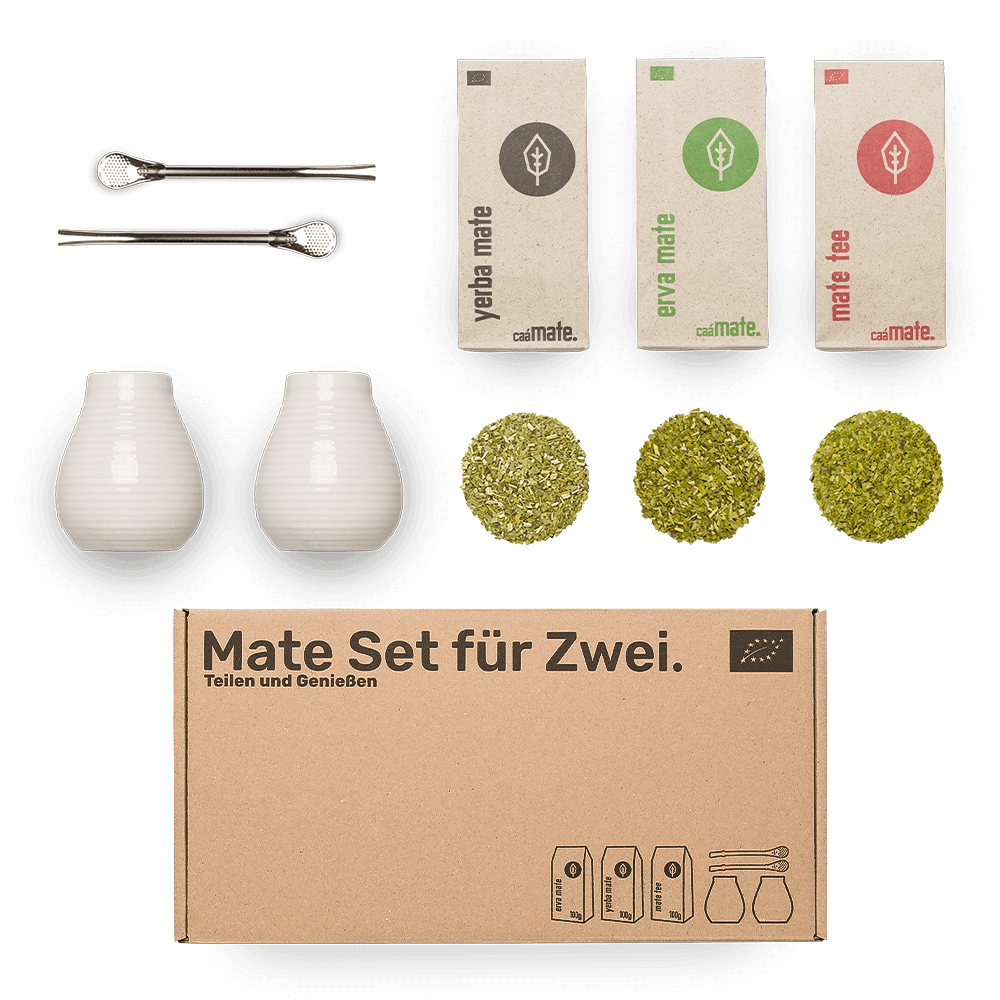 Mate set for 2 pottery